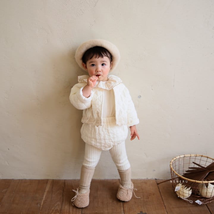 NENERU - Korean Children Fashion - #Kfashion4kids - Monshell Quilting Top Bottom Set - 9