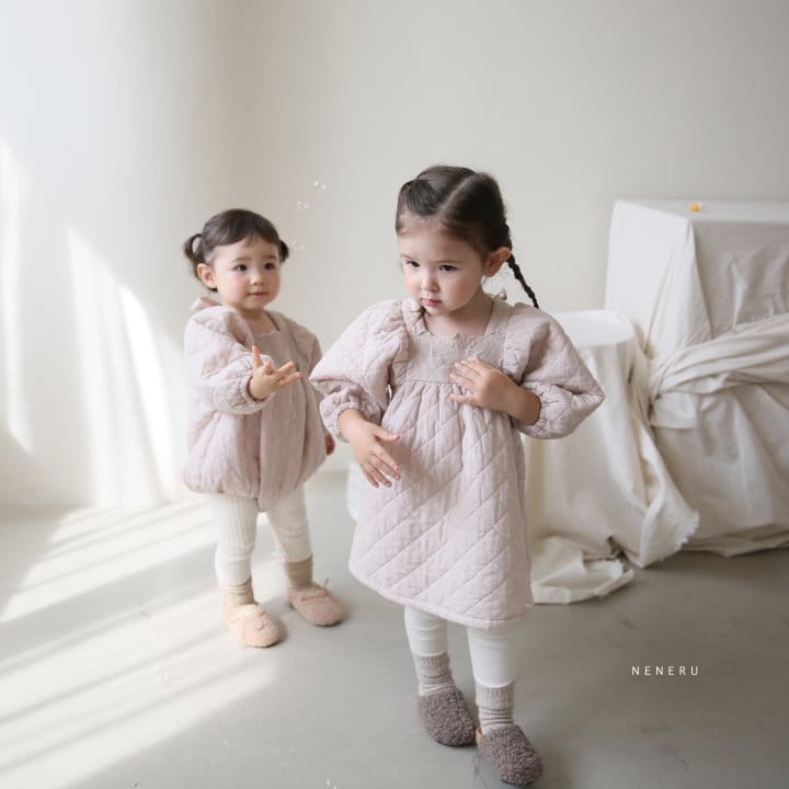 NENERU - Korean Children Fashion - #Kfashion4kids - Dorosi Quilting One-piece - 2