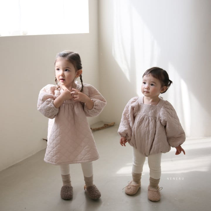 NENERU - Korean Children Fashion - #Kfashion4kids - Dorosi Quilting One-piece - 5
