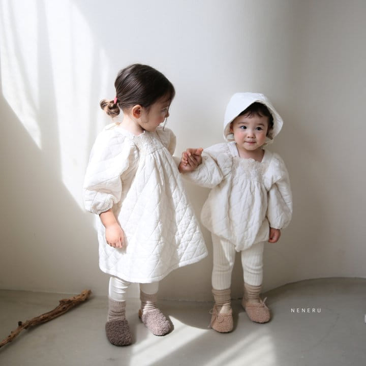 NENERU - Korean Children Fashion - #Kfashion4kids - Dorosi Quilting One-piece - 6