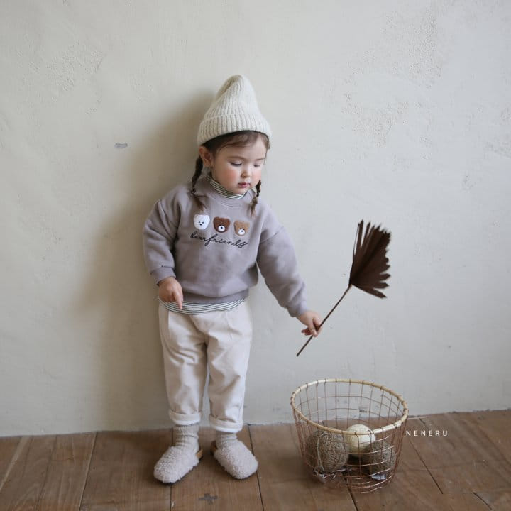 NENERU - Korean Children Fashion - #Kfashion4kids - Three Bear Tee - 2