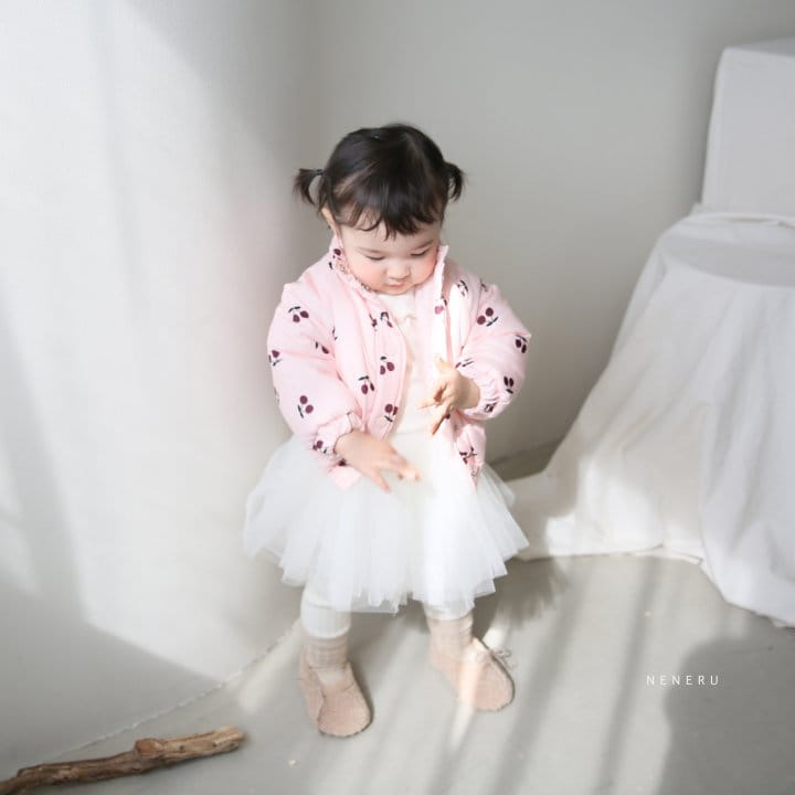 NENERU - Korean Children Fashion - #Kfashion4kids - Bebe Cherry Padding - 5