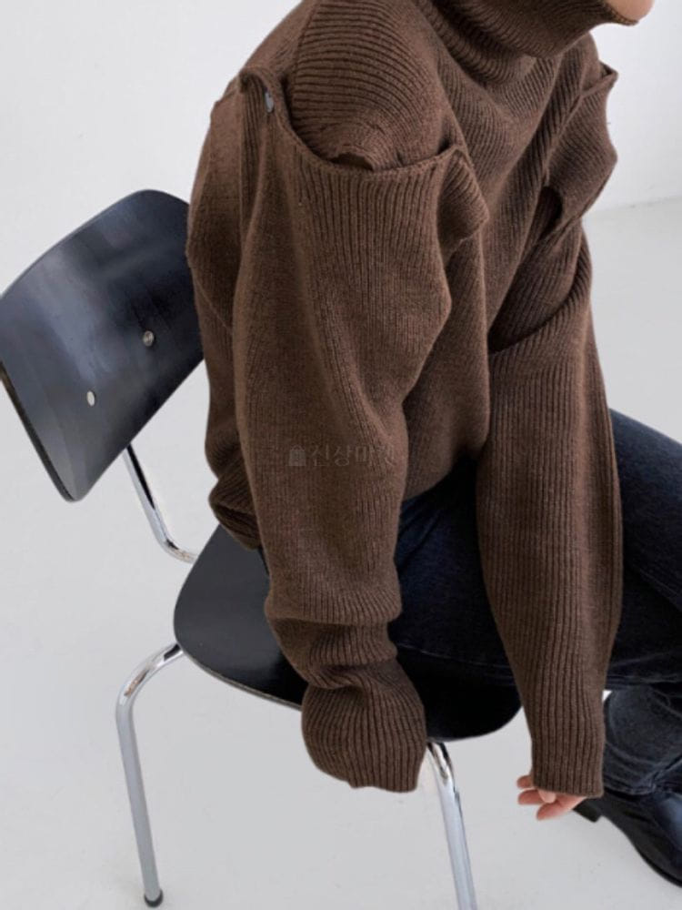 NEUF NINE - Korean Children Fashion - #Kfashion4kids - Shoulder Slit Knit - 4