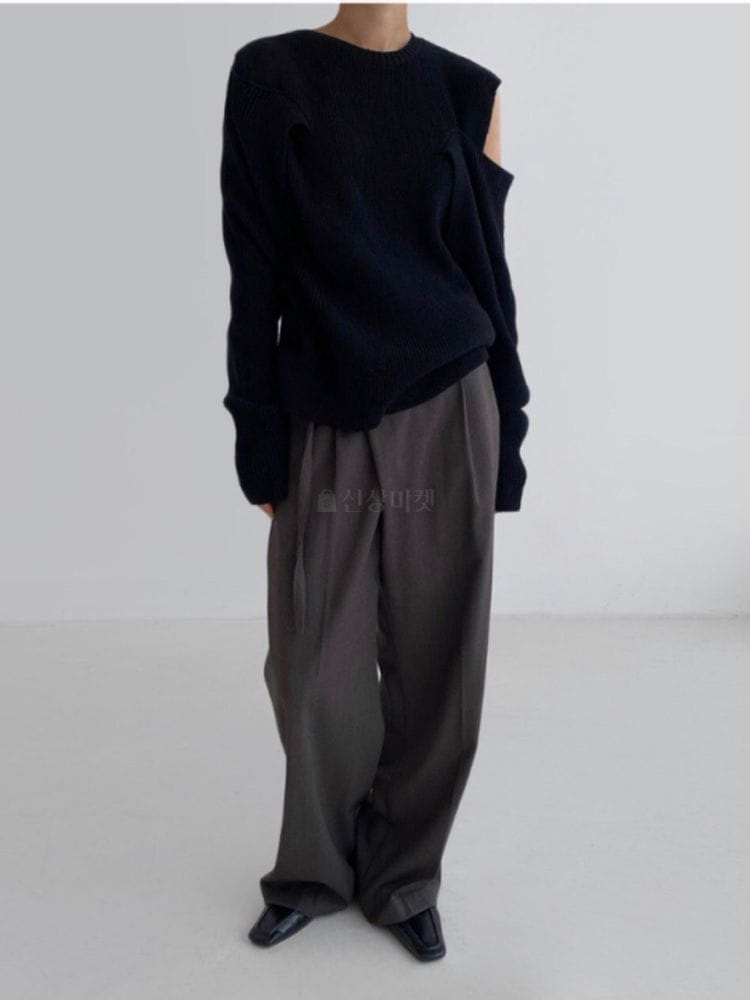 NEUF NINE - Korean Children Fashion - #Kfashion4kids - Shoulder Slit Knit - 3