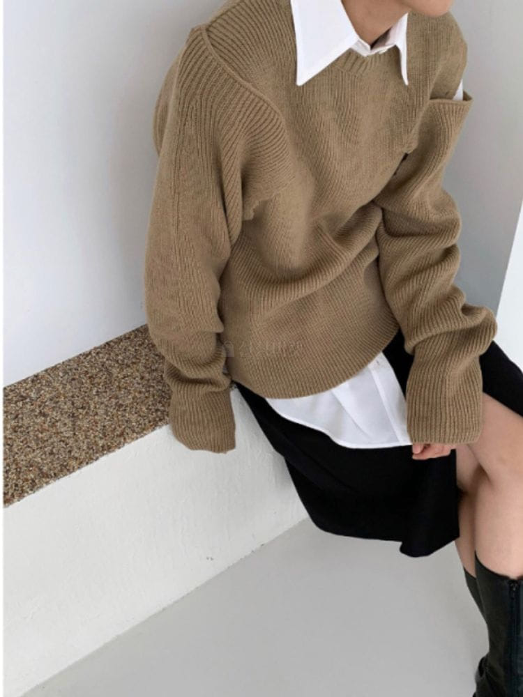 NEUF NINE - Korean Children Fashion - #Kfashion4kids - Shoulder Slit Knit - 4