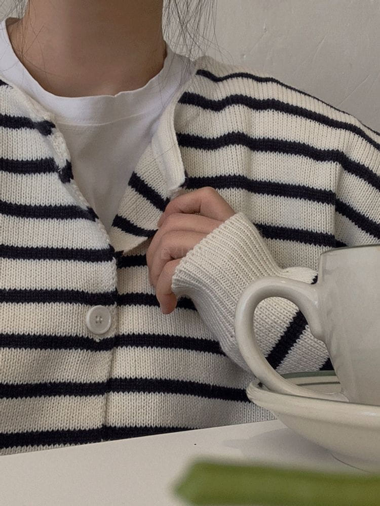 NEUF NINE - Korean Children Fashion - #Kfashion4kids - Stripes Cardigan - 4