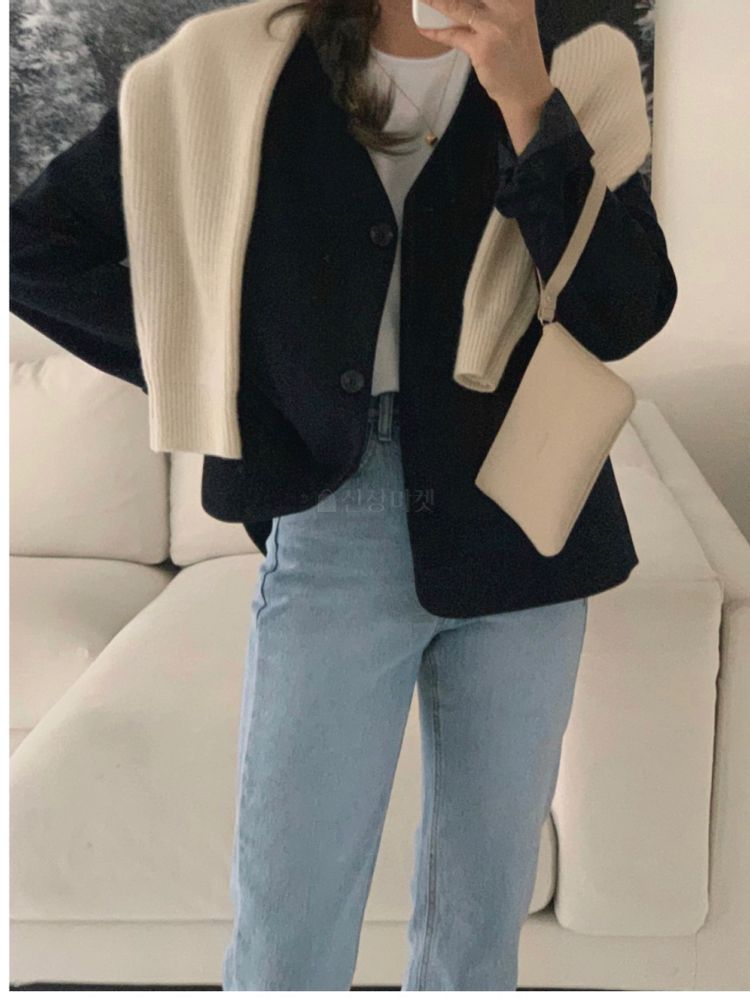NEUF NINE - Korean Children Fashion - #Kfashion4kids - No Collar Jacket