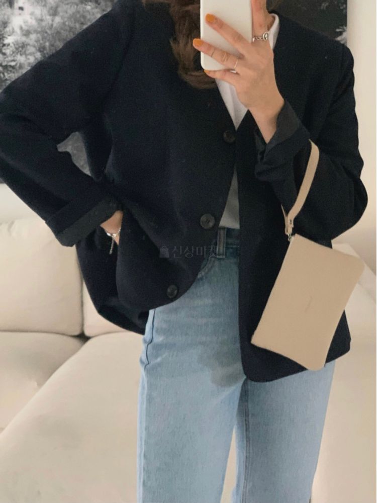 NEUF NINE - Korean Children Fashion - #Kfashion4kids - No Collar Jacket - 2