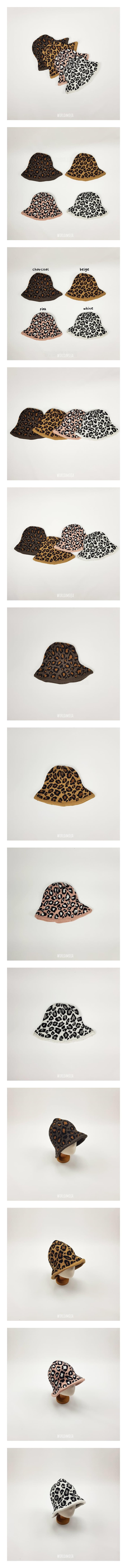 NEW WORLD - Korean Children Fashion - #Kfashion4kids - Leopard Wire Bucket Hat