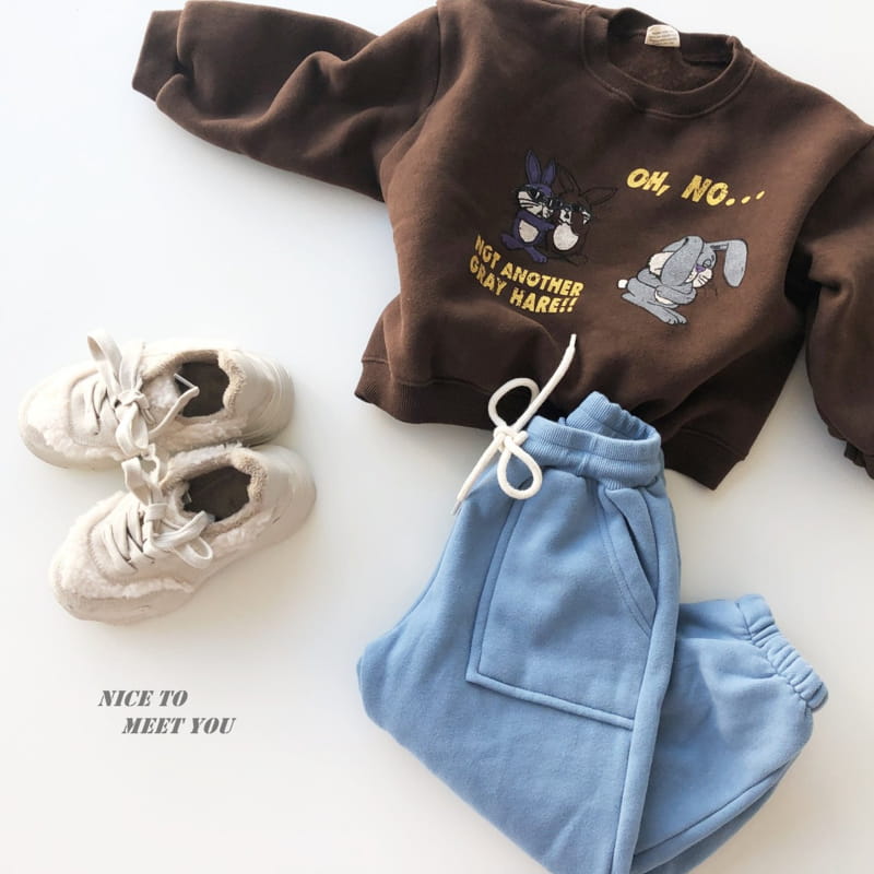 NICE TO MEET YOU - Korean Children Fashion - #Kfashion4kids - Bani Bani Sweatshirt