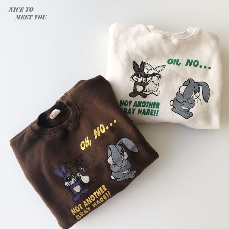 NICE TO MEET YOU - Korean Children Fashion - #Kfashion4kids - Bani Bani Sweatshirt - 3