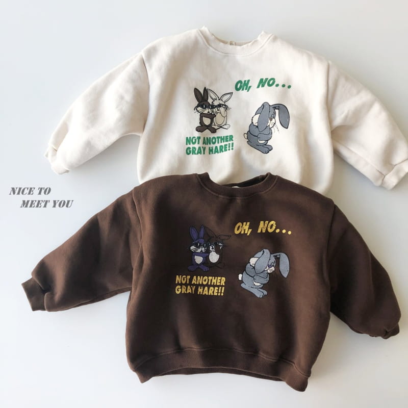NICE TO MEET YOU - Korean Children Fashion - #Kfashion4kids - Bani Bani Sweatshirt - 4