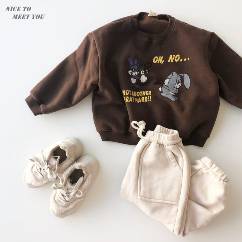 NICE TO MEET YOU - Korean Children Fashion - #Kfashion4kids - Bani Bani Sweatshirt - 6