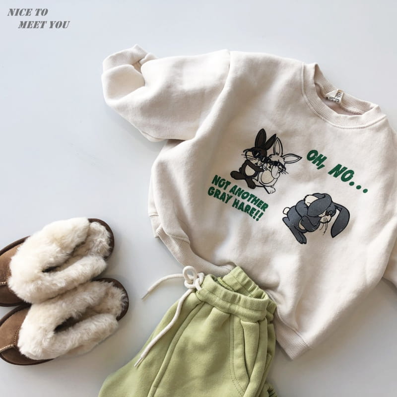NICE TO MEET YOU - Korean Children Fashion - #Kfashion4kids - Bani Bani Sweatshirt - 9