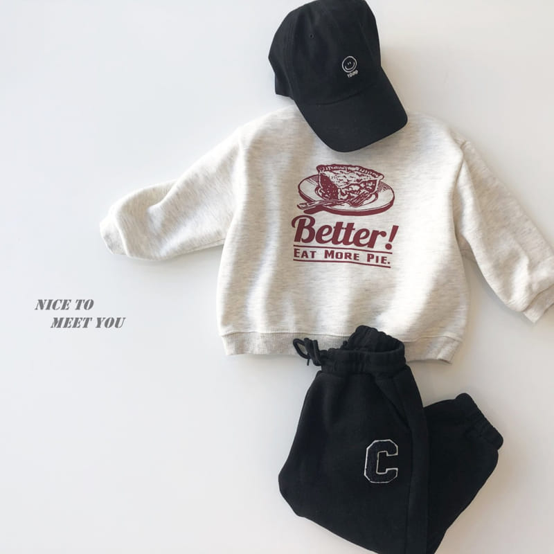 NICE TO MEET YOU - Korean Children Fashion - #Kfashion4kids - Pie Sweatshirt - 3