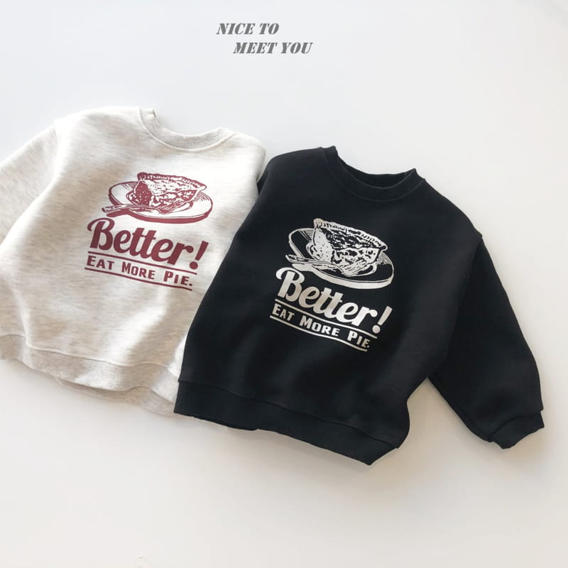 NICE TO MEET YOU - Korean Children Fashion - #Kfashion4kids - Pie Sweatshirt - 4