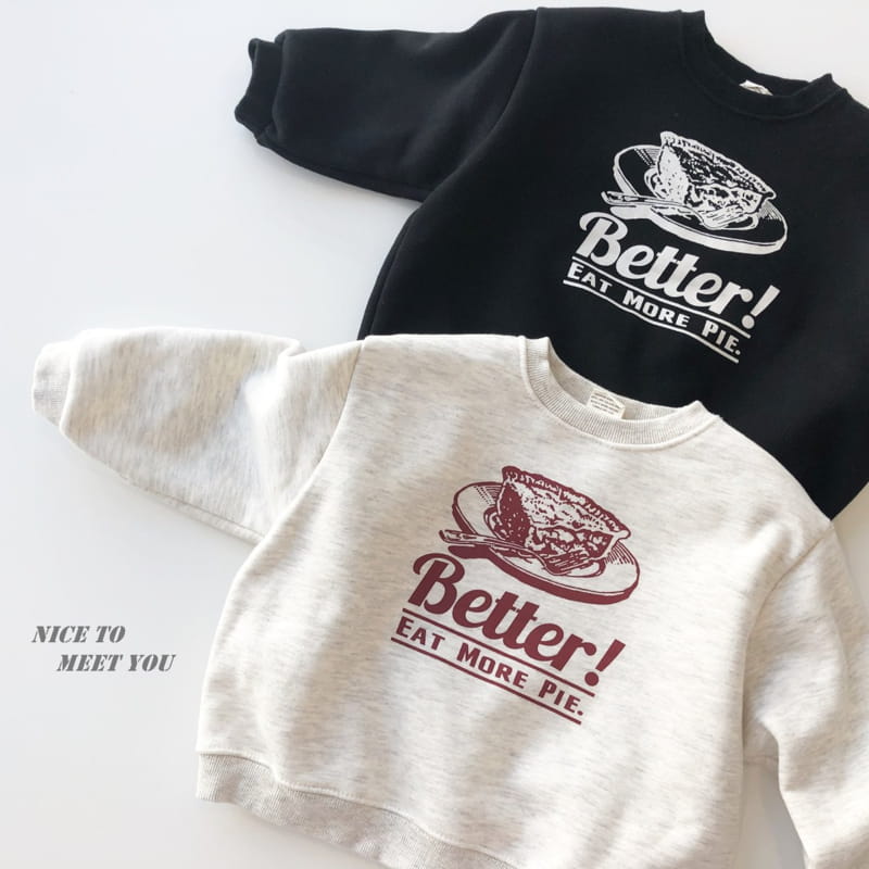 NICE TO MEET YOU - Korean Children Fashion - #Kfashion4kids - Pie Sweatshirt - 5