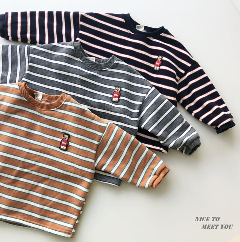 NICE TO MEET YOU - Korean Children Fashion - #Kfashion4kids - Potter Stripes Tee