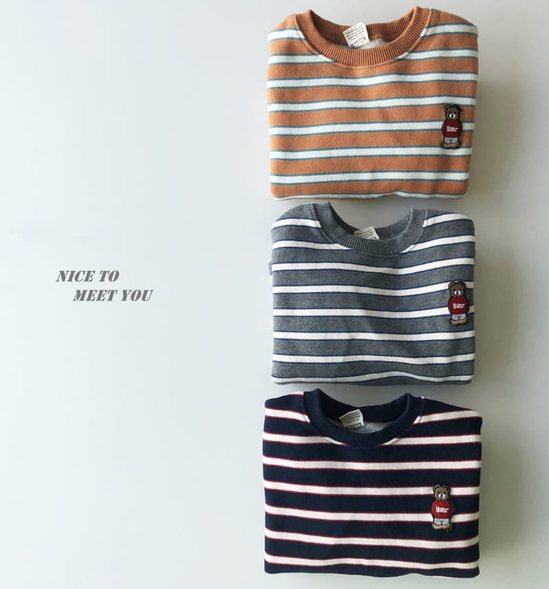 NICE TO MEET YOU - Korean Children Fashion - #Kfashion4kids - Potter Stripes Tee - 10