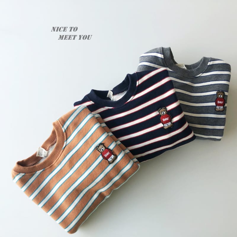 NICE TO MEET YOU - Korean Children Fashion - #Kfashion4kids - Potter Stripes Tee - 12