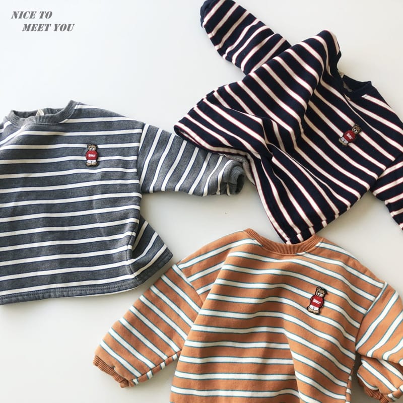 NICE TO MEET YOU - Korean Children Fashion - #Kfashion4kids - Potter Stripes Tee - 7