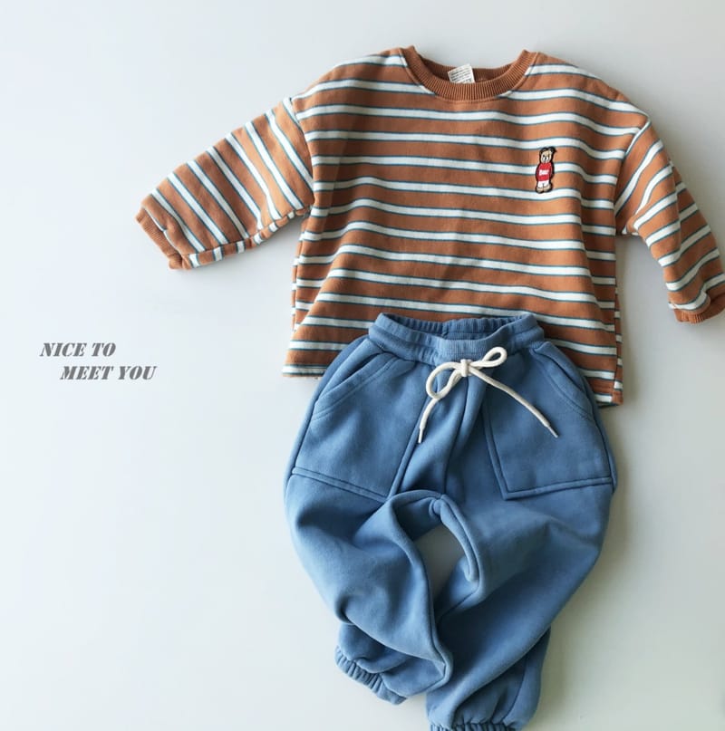 NICE TO MEET YOU - Korean Children Fashion - #Kfashion4kids - Potter Stripes Tee - 8
