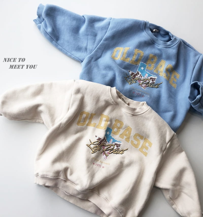 NICE TO MEET YOU - Korean Children Fashion - #Kfashion4kids - Base Sweatshirt