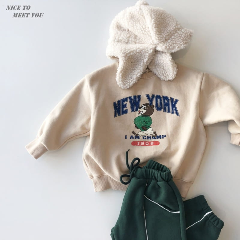 NICE TO MEET YOU - Korean Children Fashion - #Kfashion4kids - Champ Sweatshirt - 3