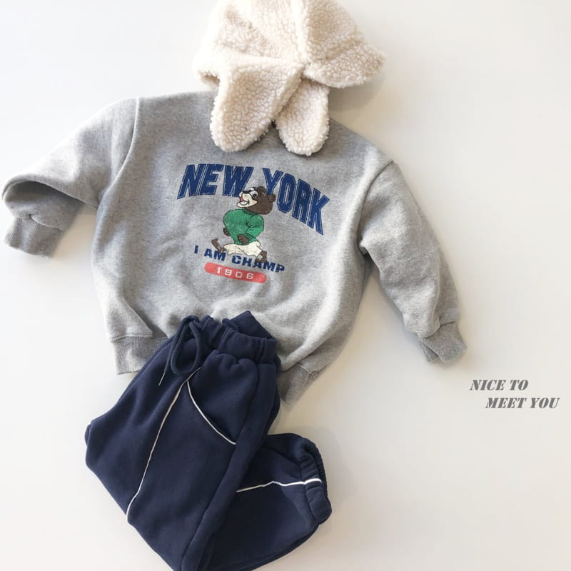 NICE TO MEET YOU - Korean Children Fashion - #Kfashion4kids - Champ Sweatshirt - 4