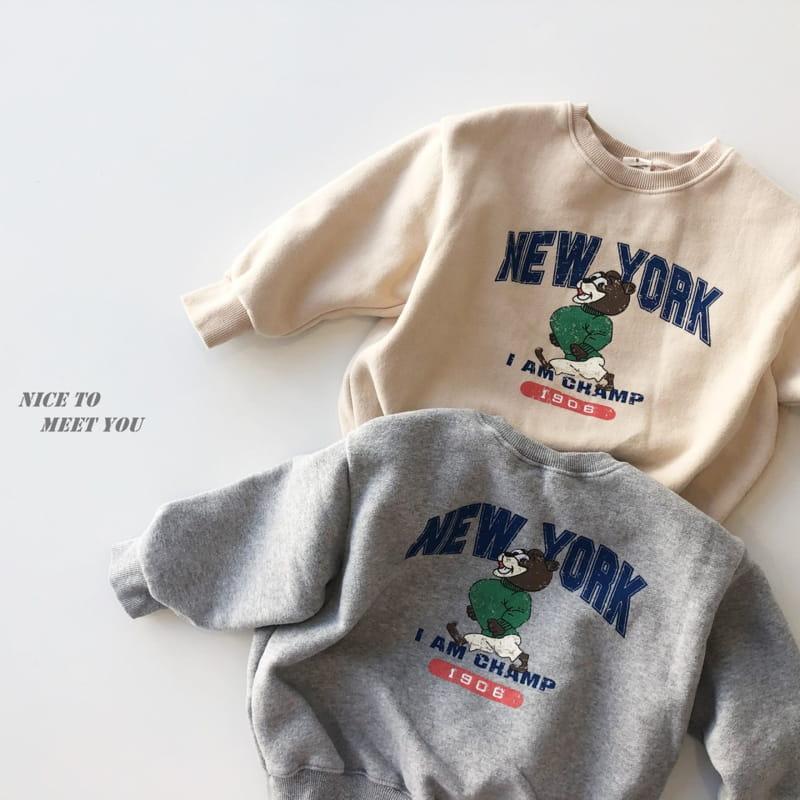 NICE TO MEET YOU - Korean Children Fashion - #Kfashion4kids - Champ Sweatshirt - 5