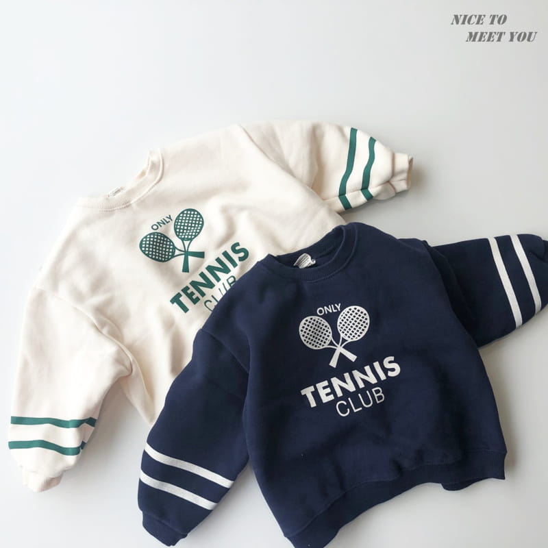 NICE TO MEET YOU - Korean Children Fashion - #Kfashion4kids - Tennis Sweatshirt