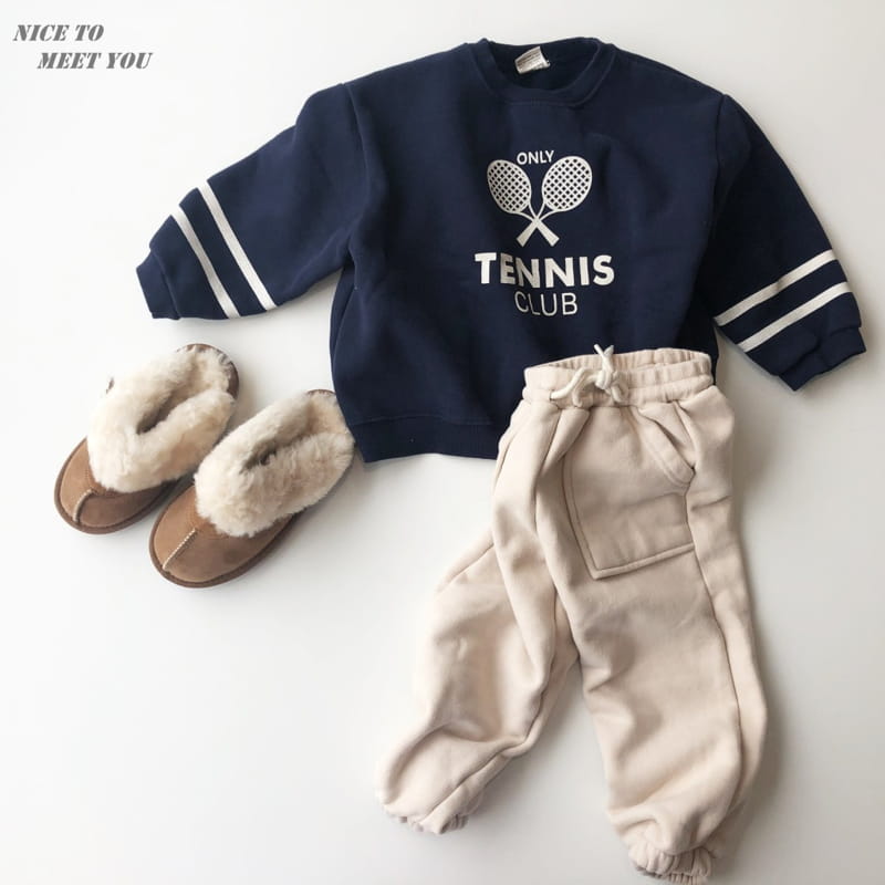 NICE TO MEET YOU - Korean Children Fashion - #Kfashion4kids - Tennis Sweatshirt - 3