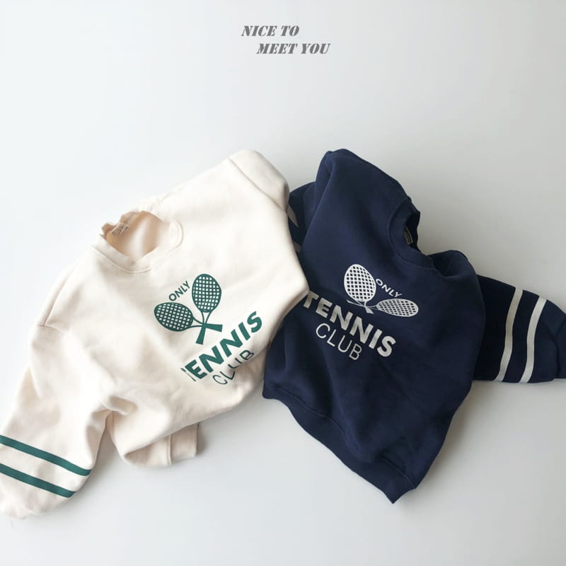 NICE TO MEET YOU - Korean Children Fashion - #Kfashion4kids - Tennis Sweatshirt - 4