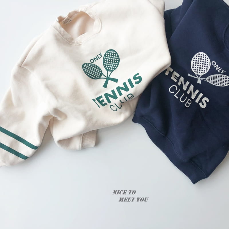 NICE TO MEET YOU - Korean Children Fashion - #Kfashion4kids - Tennis Sweatshirt - 5