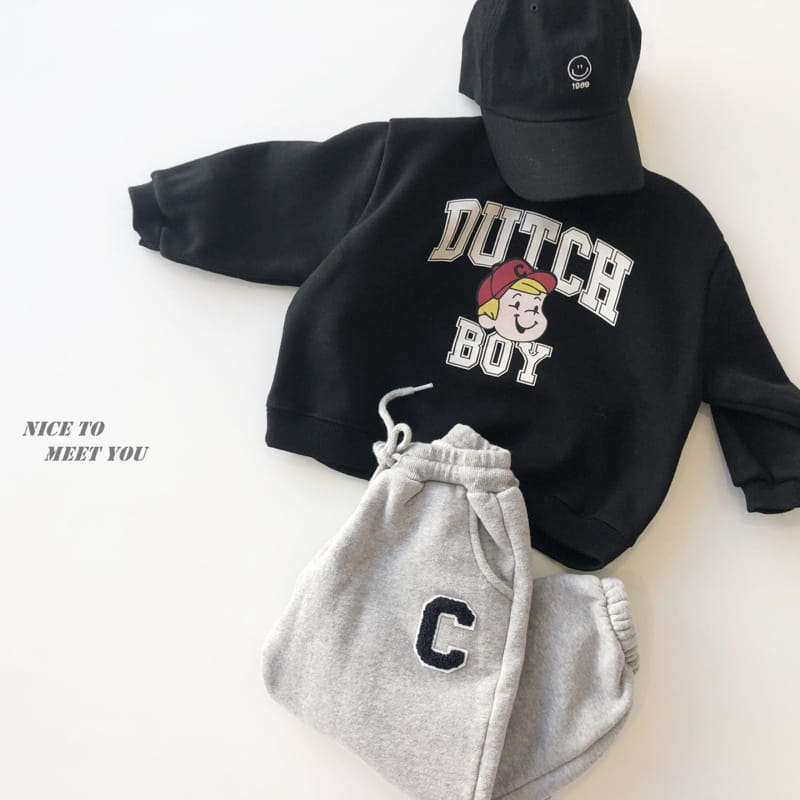 NICE TO MEET YOU - Korean Children Fashion - #Kfashion4kids - Boy Sweatshirt - 3