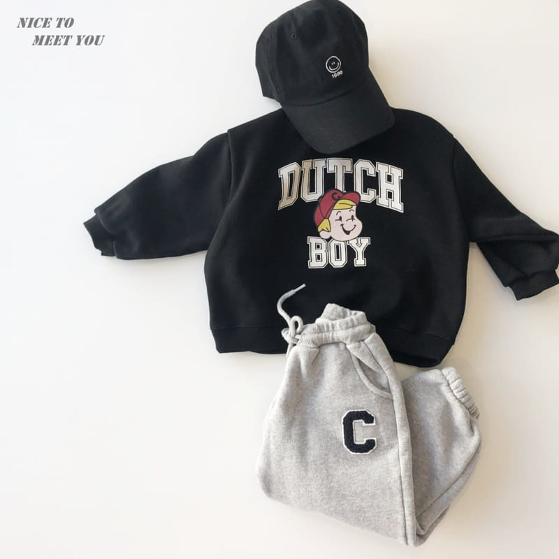 NICE TO MEET YOU - Korean Children Fashion - #Kfashion4kids - Boy Sweatshirt - 9