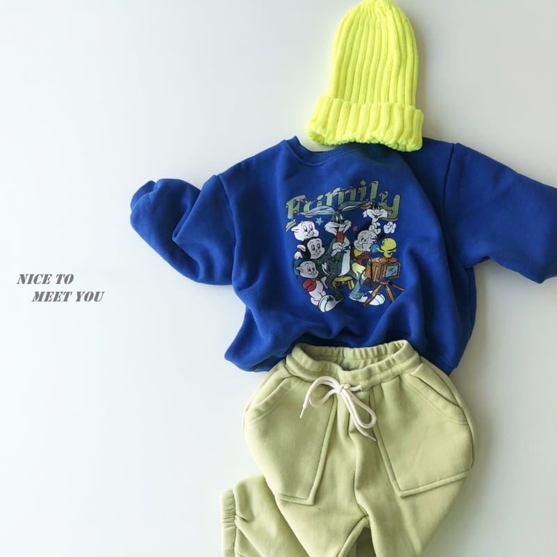 NICE TO MEET YOU - Korean Children Fashion - #Kfashion4kids - Family Sweatshirt - 10