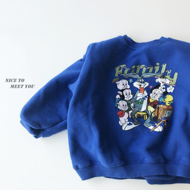 NICE TO MEET YOU - Korean Children Fashion - #Kfashion4kids - Family Sweatshirt - 11