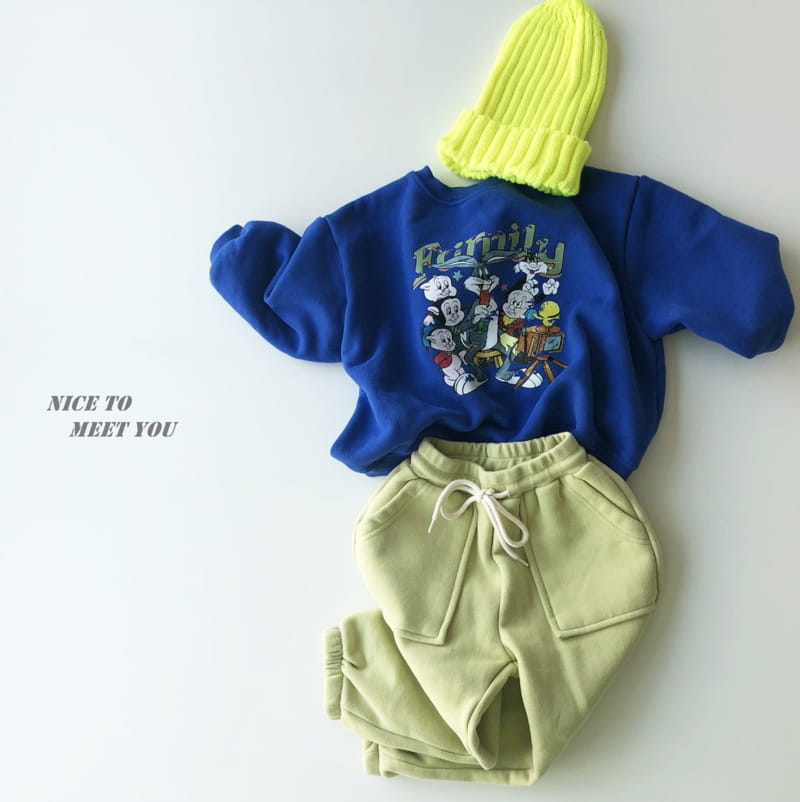 NICE TO MEET YOU - Korean Children Fashion - #Kfashion4kids - Family Sweatshirt - 2