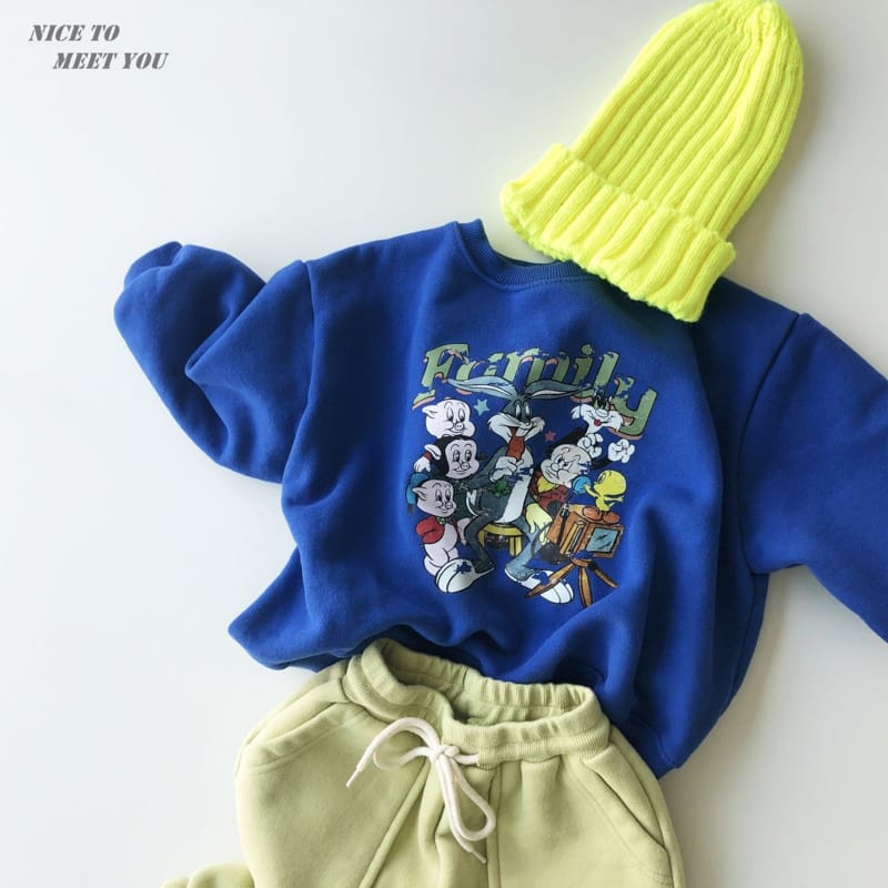 NICE TO MEET YOU - Korean Children Fashion - #Kfashion4kids - Family Sweatshirt - 3