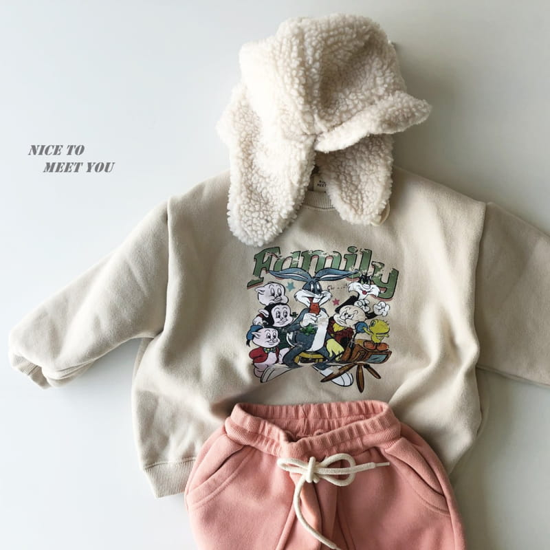 NICE TO MEET YOU - Korean Children Fashion - #Kfashion4kids - Family Sweatshirt - 6