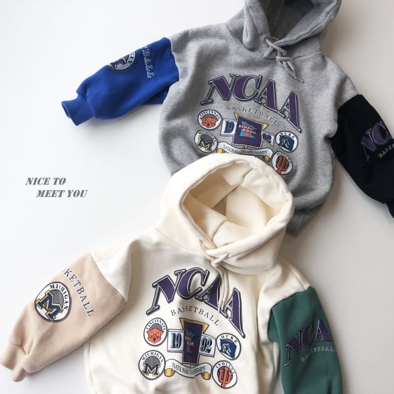NICE TO MEET YOU - Korean Children Fashion - #Kfashion4kids - Basket Hoody