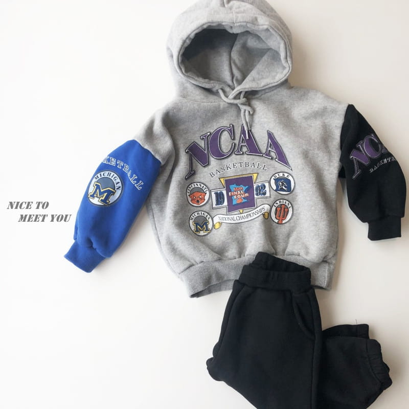 NICE TO MEET YOU - Korean Children Fashion - #Kfashion4kids - Basket Hoody - 4