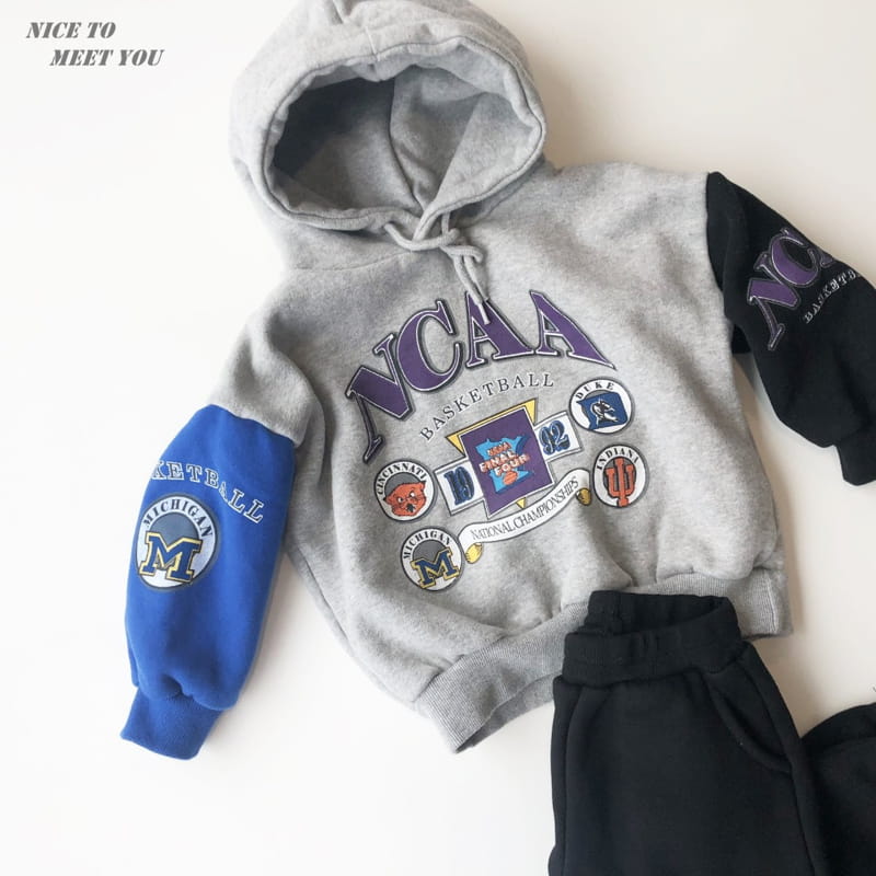 NICE TO MEET YOU - Korean Children Fashion - #Kfashion4kids - Basket Hoody - 5