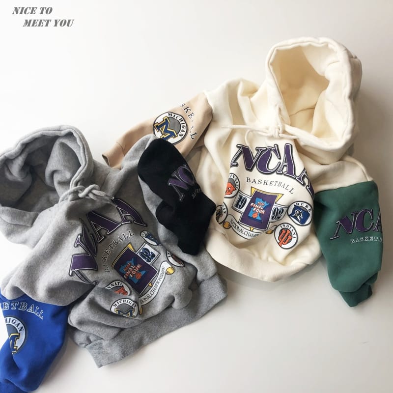 NICE TO MEET YOU - Korean Children Fashion - #Kfashion4kids - Basket Hoody - 6
