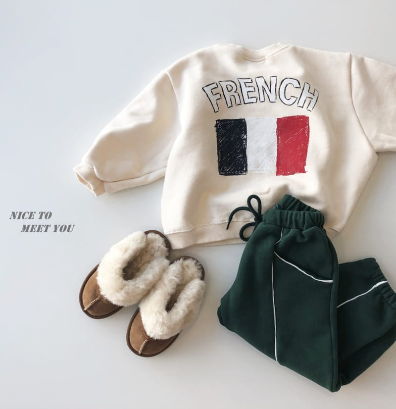 NICE TO MEET YOU - Korean Children Fashion - #Kfashion4kids - French Sweatshirt - 4