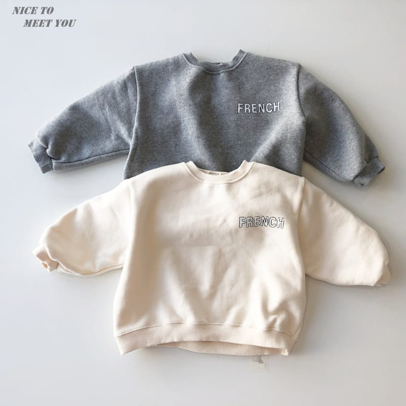 NICE TO MEET YOU - Korean Children Fashion - #Kfashion4kids - French Sweatshirt - 6