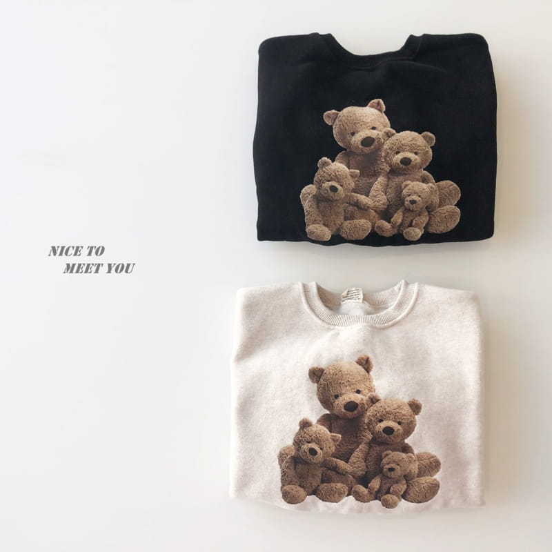 NICE TO MEET YOU - Korean Children Fashion - #Kfashion4kids - Cute Bear Sweatshirt - 5