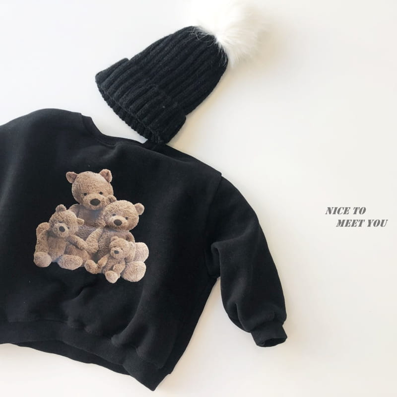 NICE TO MEET YOU - Korean Children Fashion - #Kfashion4kids - Cute Bear Sweatshirt - 8