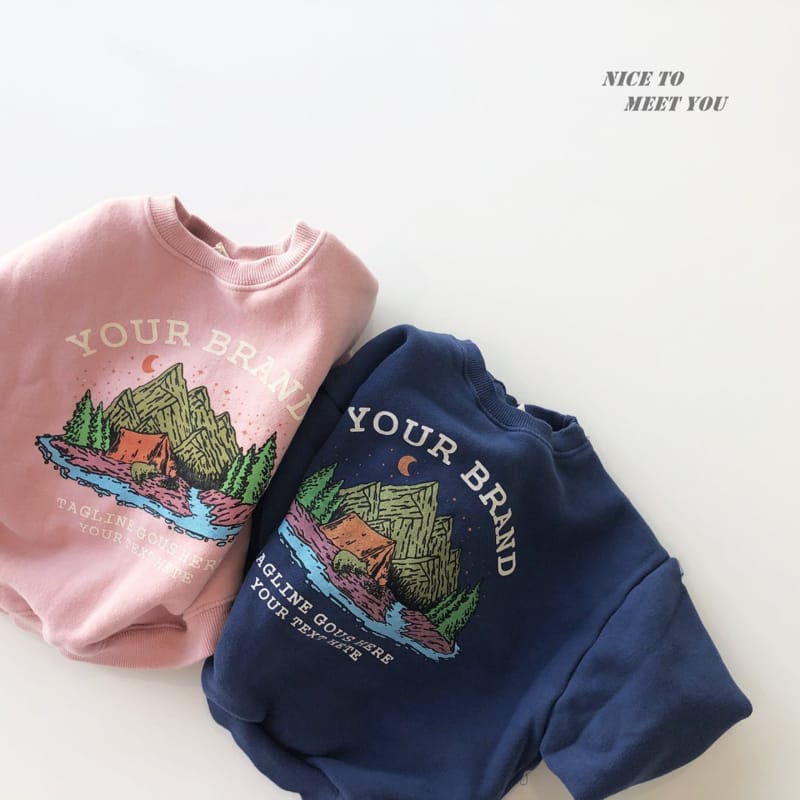 NICE TO MEET YOU - Korean Children Fashion - #Kfashion4kids - Camping Sweatshirt - 8